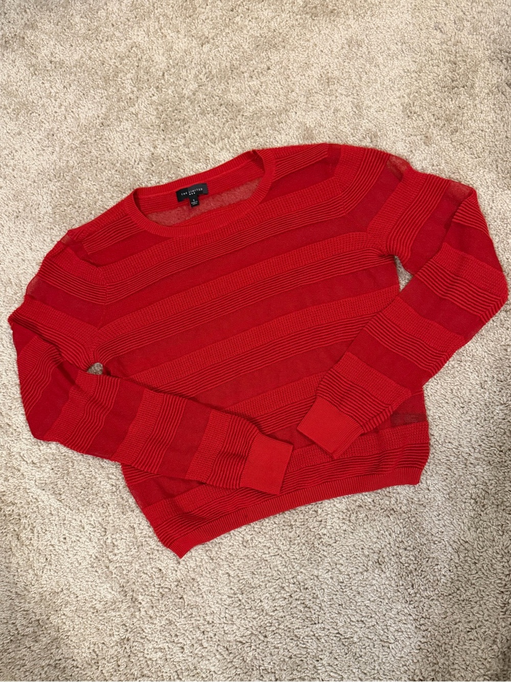 The Limited Long Sleeve, Small (Cherry Red)!